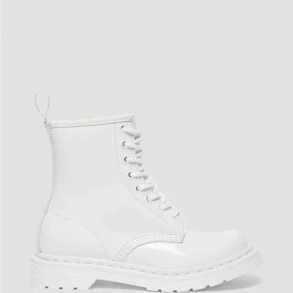 Dr. Martens 1460 Mono White Patent Leather Boots
Size 7 | NIB - Picture 3 of 7